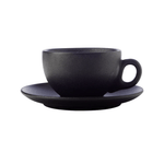 Maxwell & Williams Caviar Coupe Cup & Saucer 250ml Black