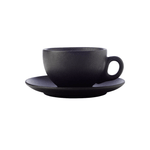 Maxwell & Williams Caviar Coupe Cup & Saucer 250ml Black