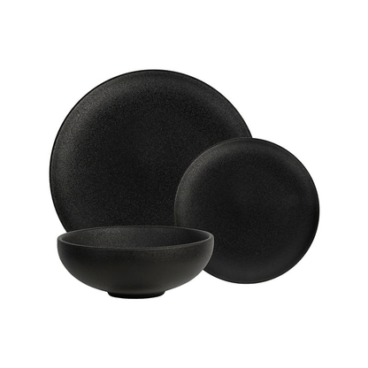 Maxwell Williams Caviar Dinner Set 12-Piece Black