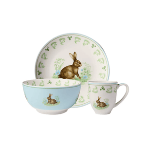 Maxwell & Williams Clover & Cottontail Children's 3 Piece Dinner Set