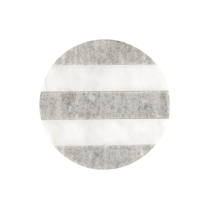 Maxwell & Williams Coaster Collective Round Marble Coaster 10cm Beige Stripe