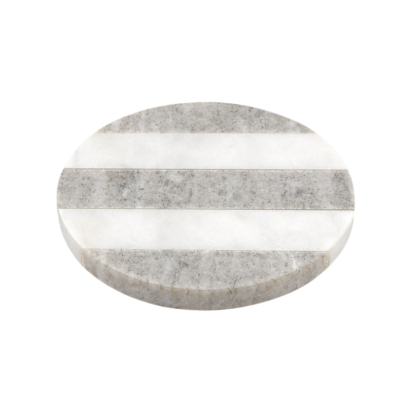 Maxwell & Williams Coaster Collective Round Marble Coaster 10cm Beige Stripe