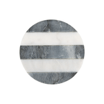 Maxwell & Williams Coaster Collective Round Marble Coaster 10cm Charcoal Stripe