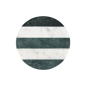 Maxwell & Williams Coaster Collective Round Marble Coaster 10cm Green Stripe