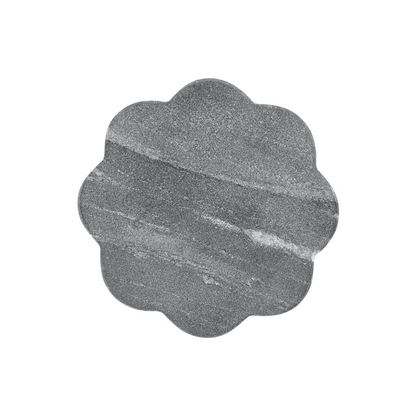 Maxwell & Williams Coaster Collective Scallop Marble Coaster 10cm Charcoal