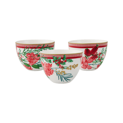 Maxwell & Williams Festive Flora Bowl Set of 3