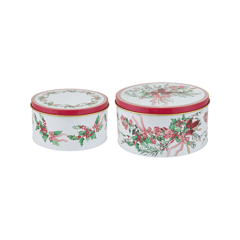 Maxwell & Williams Festive Flora Cake Tin Set of 2