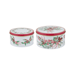 Maxwell & Williams Festive Flora Cake Tin Set of 2