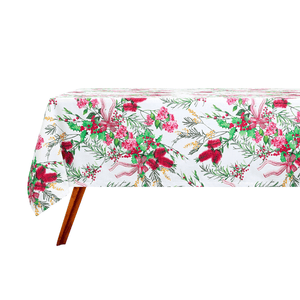 Maxwell & Williams Festive Flora Cottom Rectangular Tablecloth 270cm x 150cm