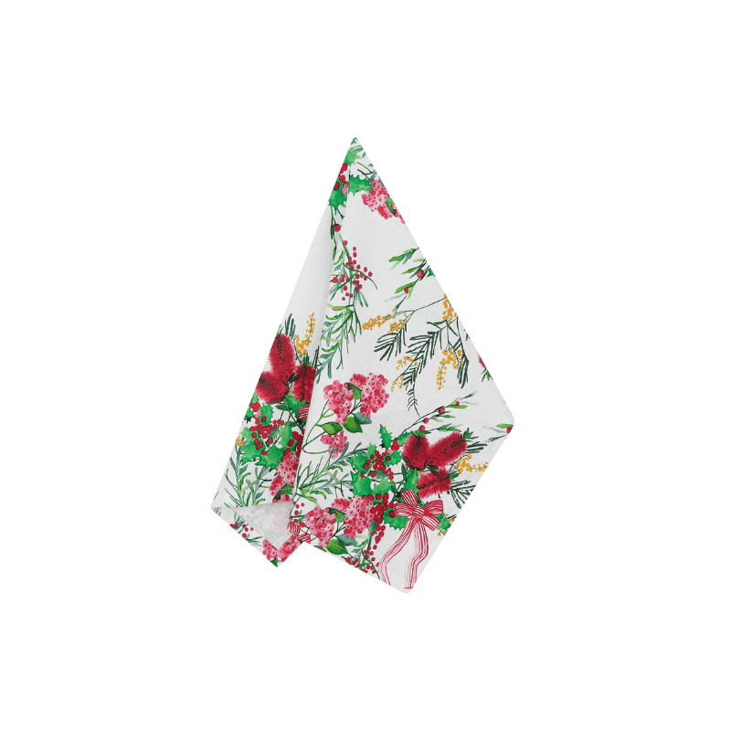 Maxwell & Williams Festive Flora Cotton Napkin Set of 4 45cm x 45cm