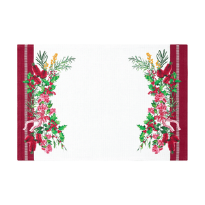 Maxwell & Williams Festive Flora Cotton Placemat 45cm x 30cm