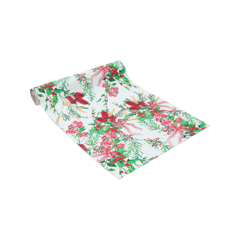 Maxwell & Williams Festive Flora Cotton Table Runner 150cm x 33cm