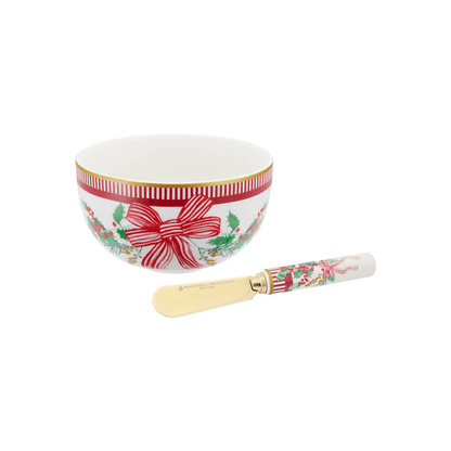 Maxwell & Williams Festive Flora Dip & Spreader Set