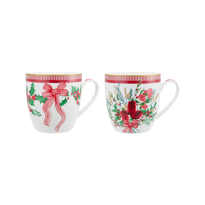 Maxwell & Williams Festive Flora Mug Set of 2