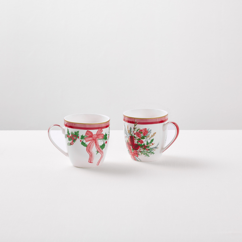 Maxwell & Williams Festive Flora Mug Set of 2