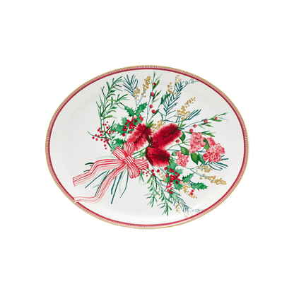 Maxwell & Williams Festive Flora Oval Platter 38cm