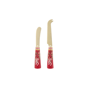 Maxwell & Williams Festive Flora Spreader & Cheese Knife Set