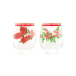 Maxwell & Williams Festive Flora Steamless Glass 560ml Set of 2