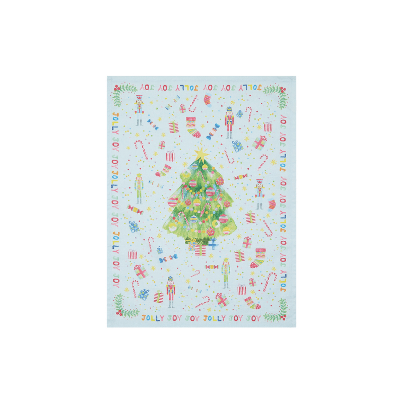 Maxwell & Williams Jolly Joy Joy Tea Towel 50cm x 70cm