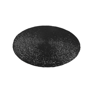 Maxwell & Williams Table Accents Lace Metallic Round Placemat 38cm Black