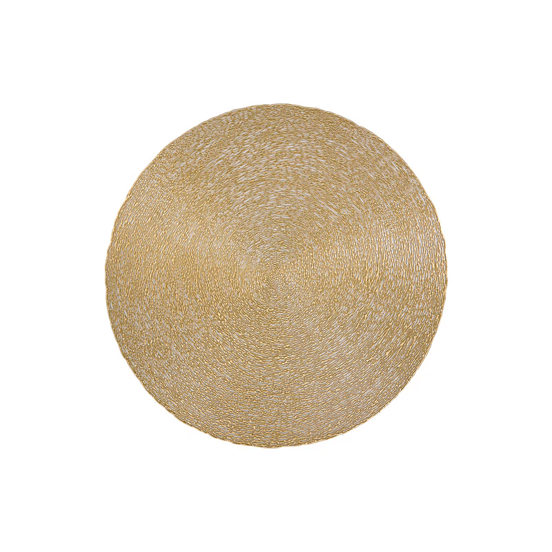 Maxwell & Williams Table Accents Lace Metallic Round Placemat 38cm Gold