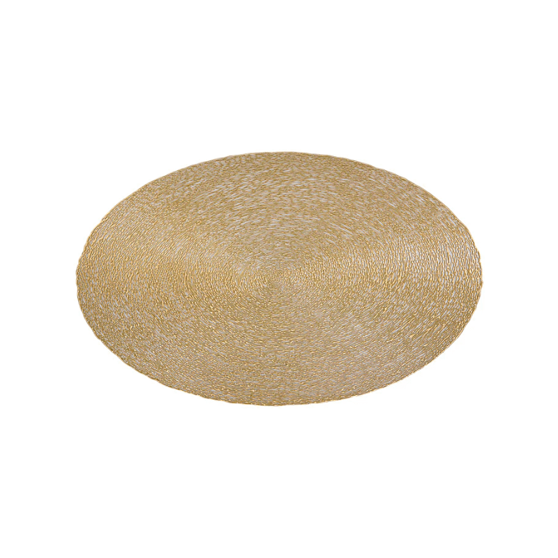 Maxwell & Williams Table Accents Lace Metallic Round Placemat 38cm Gold