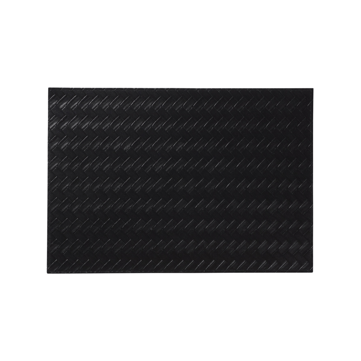 Maxwell & Williams Table Accents Leather Look Placemat 43cm x 30cm Black Plait