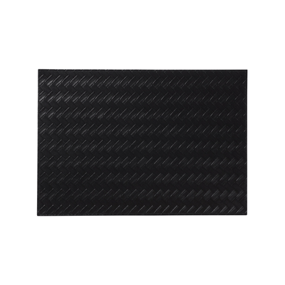 Maxwell & Williams Table Accents Leather Look Placemat 43cm x 30cm Black Plait