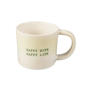 Maxwell & Williams The Mug Club Quotes Mug 350ml Happy Wife Happy Life
