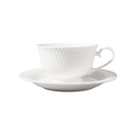 Maxwell & Williams White Basics Diamonds Footed Cup & Saucer 200ml