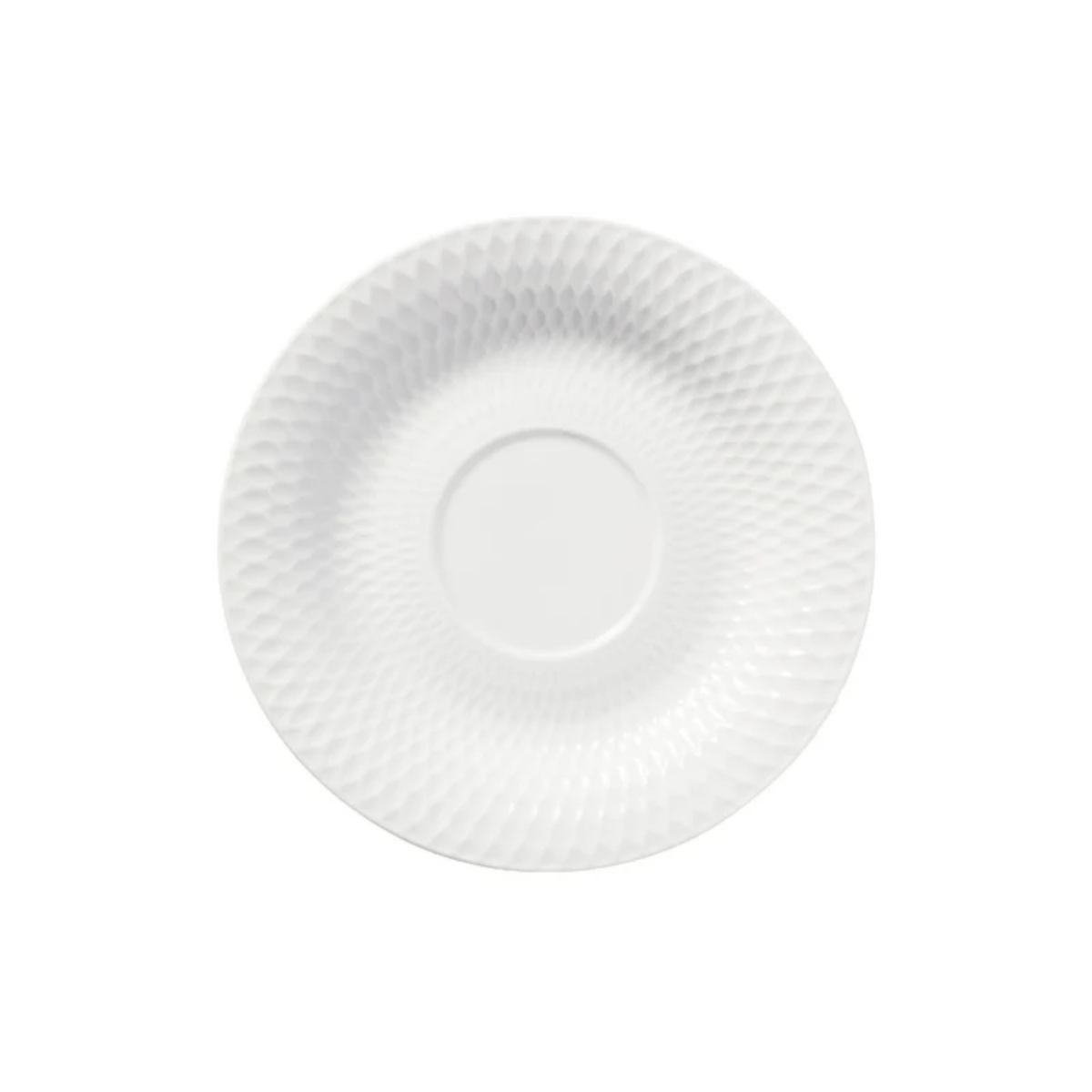Maxwell & Williams White Basics Diamonds Footed Cup & Saucer 200ml