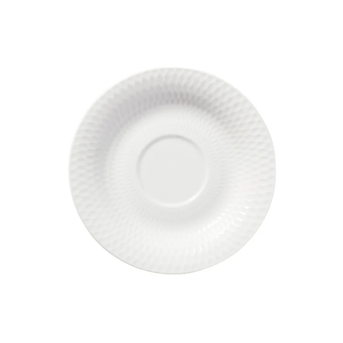 Maxwell & Williams White Basics Diamonds Footed Demi Cup & Saucer 90ml