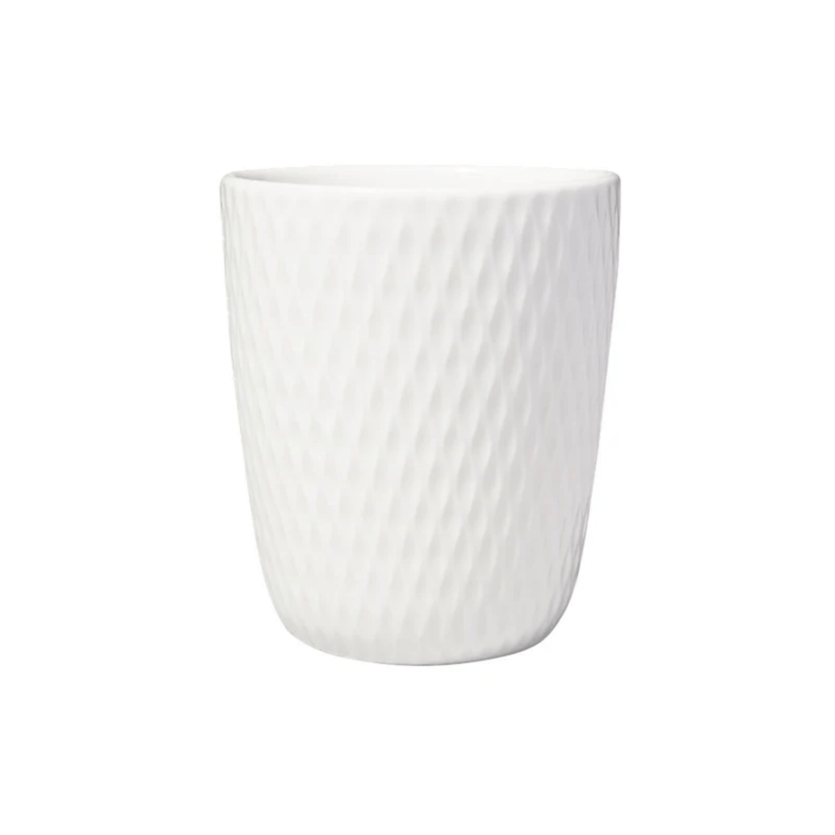 Maxwell & Williams White Basics Diamonds Latte Cup 250ml Set of 4