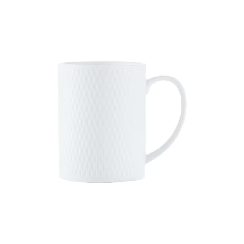 Maxwell & Williams White Basics Diamonds Straight Mug 400ml