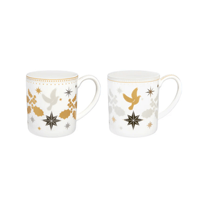 Maxwell & Williams White Christmas Mug Set of 2
