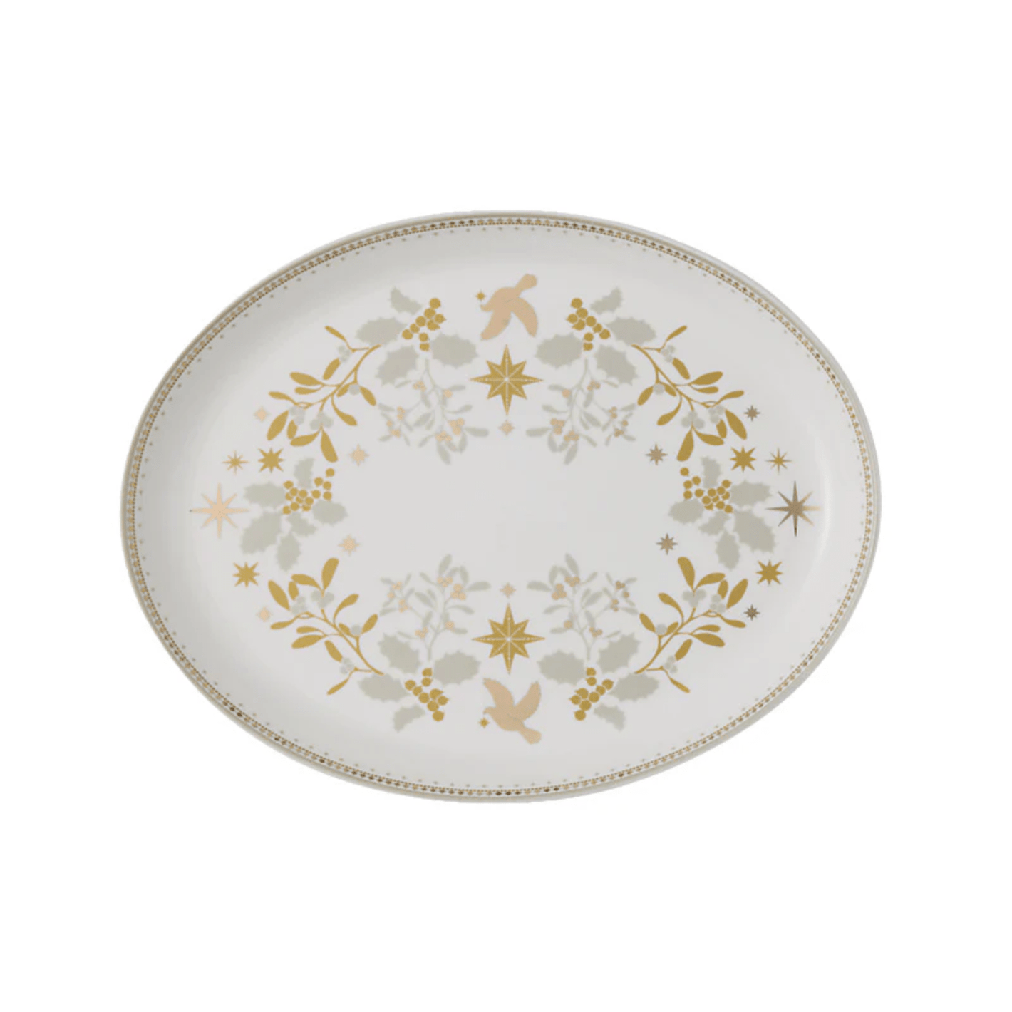 Maxwell & Williams White Christmas Oval Platter 25.5cm