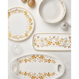Maxwell & Williams White Christmas Prosecco Glass 240ml Set of 2 Gold