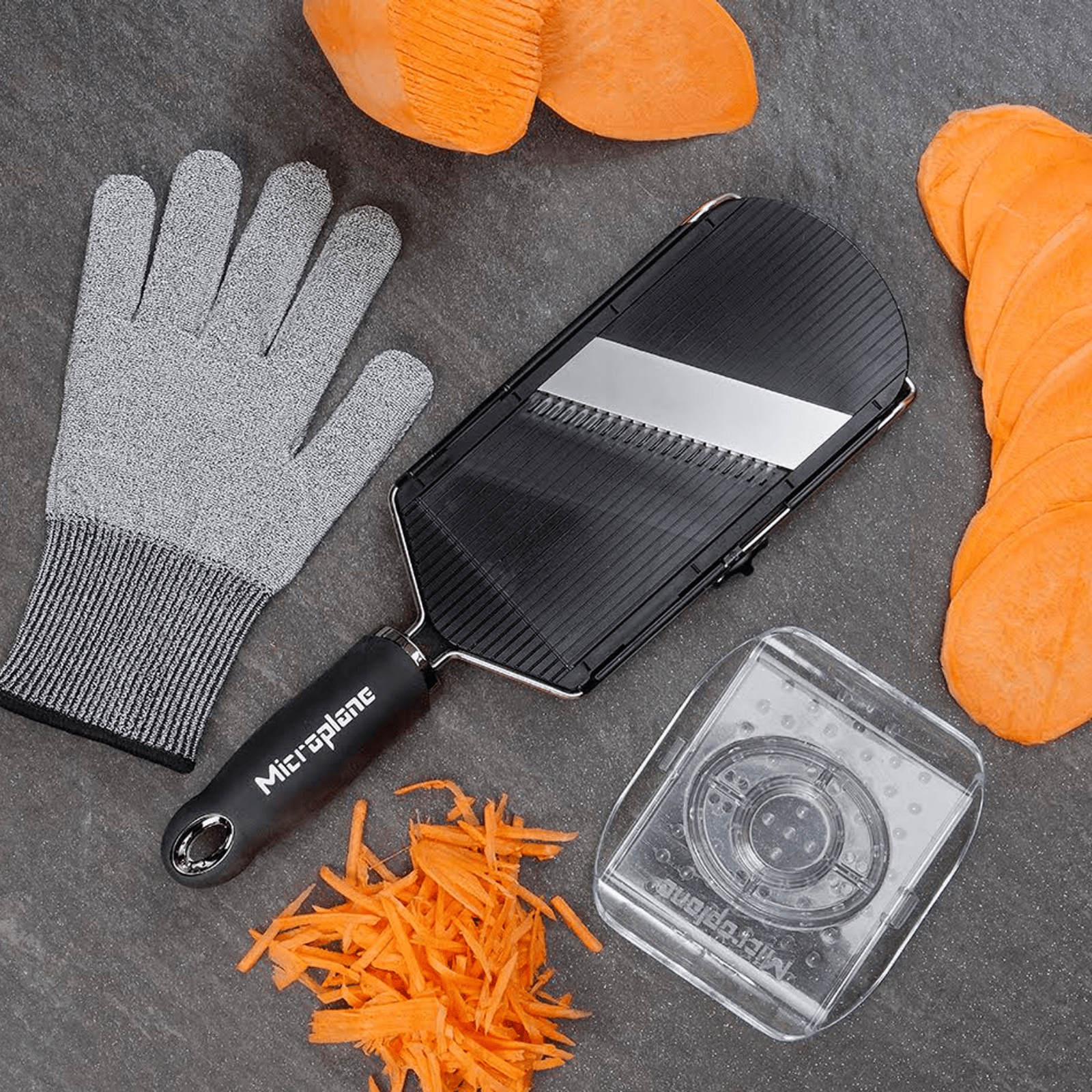Microplane Adjustable Slicer with Julienne Blade