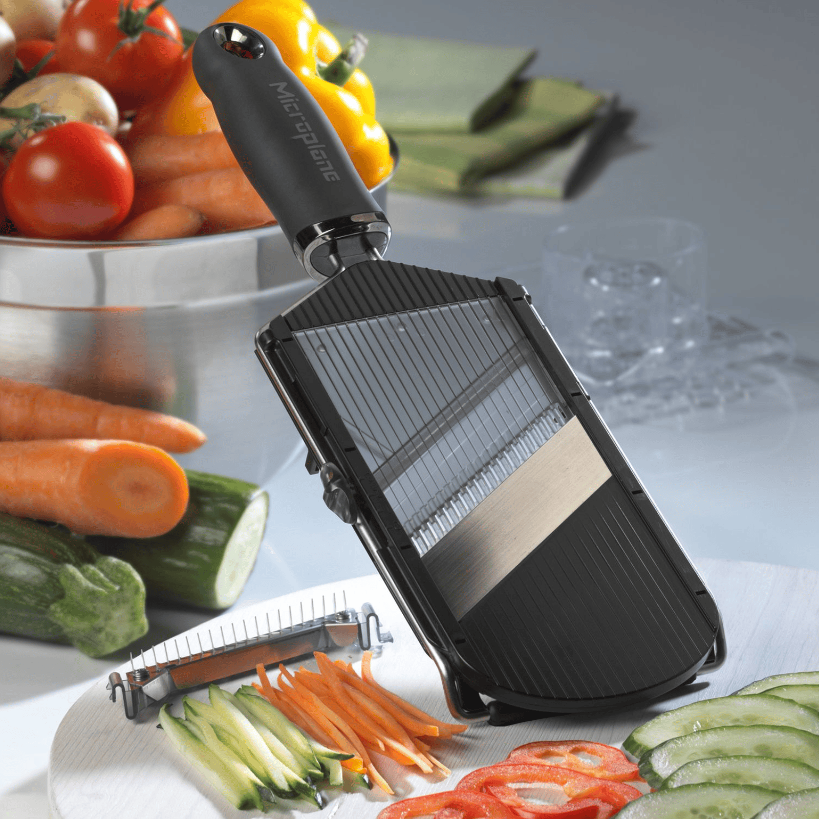 Microplane Adjustable Slicer with Julienne Blade