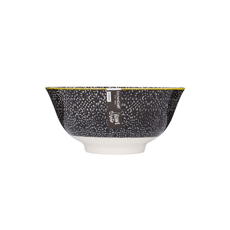 Mikasa Does it All Bowl 15.7cm Black Floral