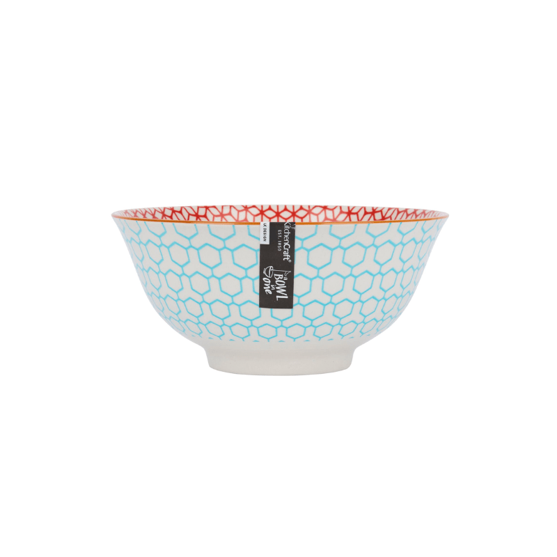 Mikasa Does it All Bowl 15.7cm Geometric Blue