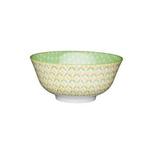 Mikasa Does it All Bowl 15.7cm Geometric Green