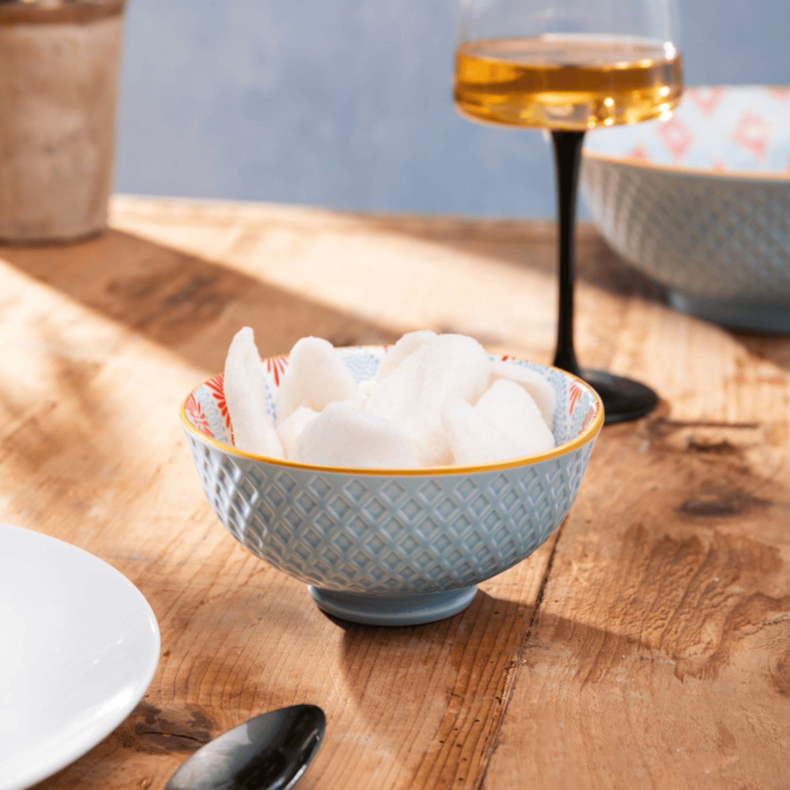 Mikasa Nibble Bowl 12cm Blue Mosaic