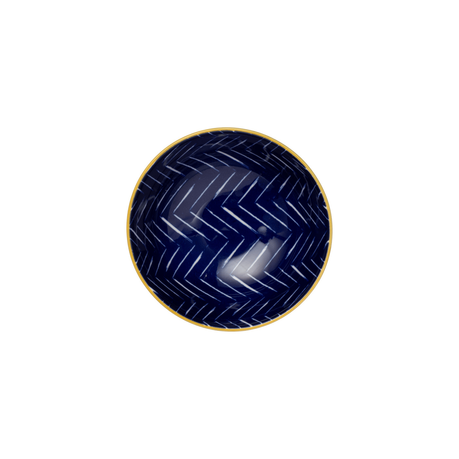 Mikasa Nibble Bowl 12cm Indigo Chevron