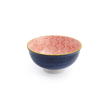 Mikasa Nibble Bowl 12cm Red and Blue Arc