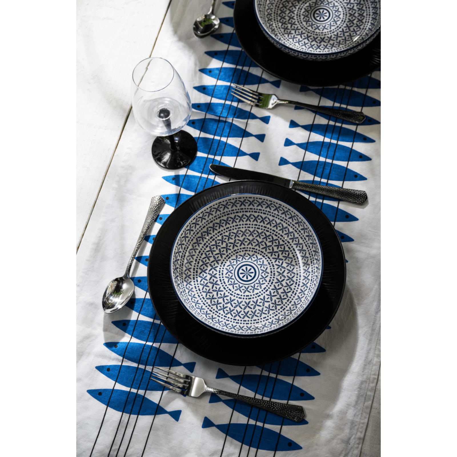 Mikasa Pasta Bowl 21cm Blue Mediterranean