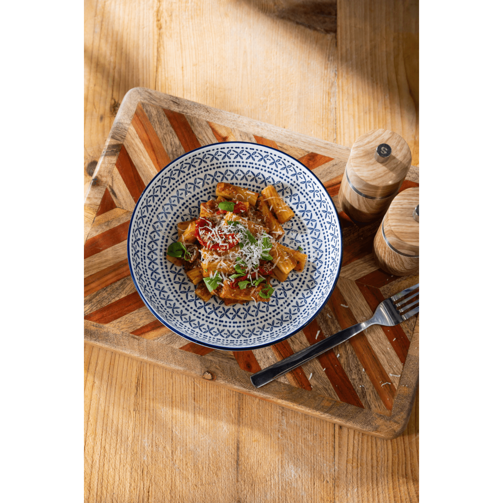Mikasa Pasta Bowl 21cm Blue Mediterranean