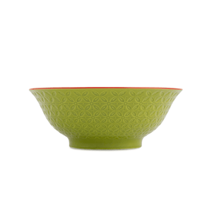 Mikasa Ramen Bowl 21cm Green and Blue Geometric