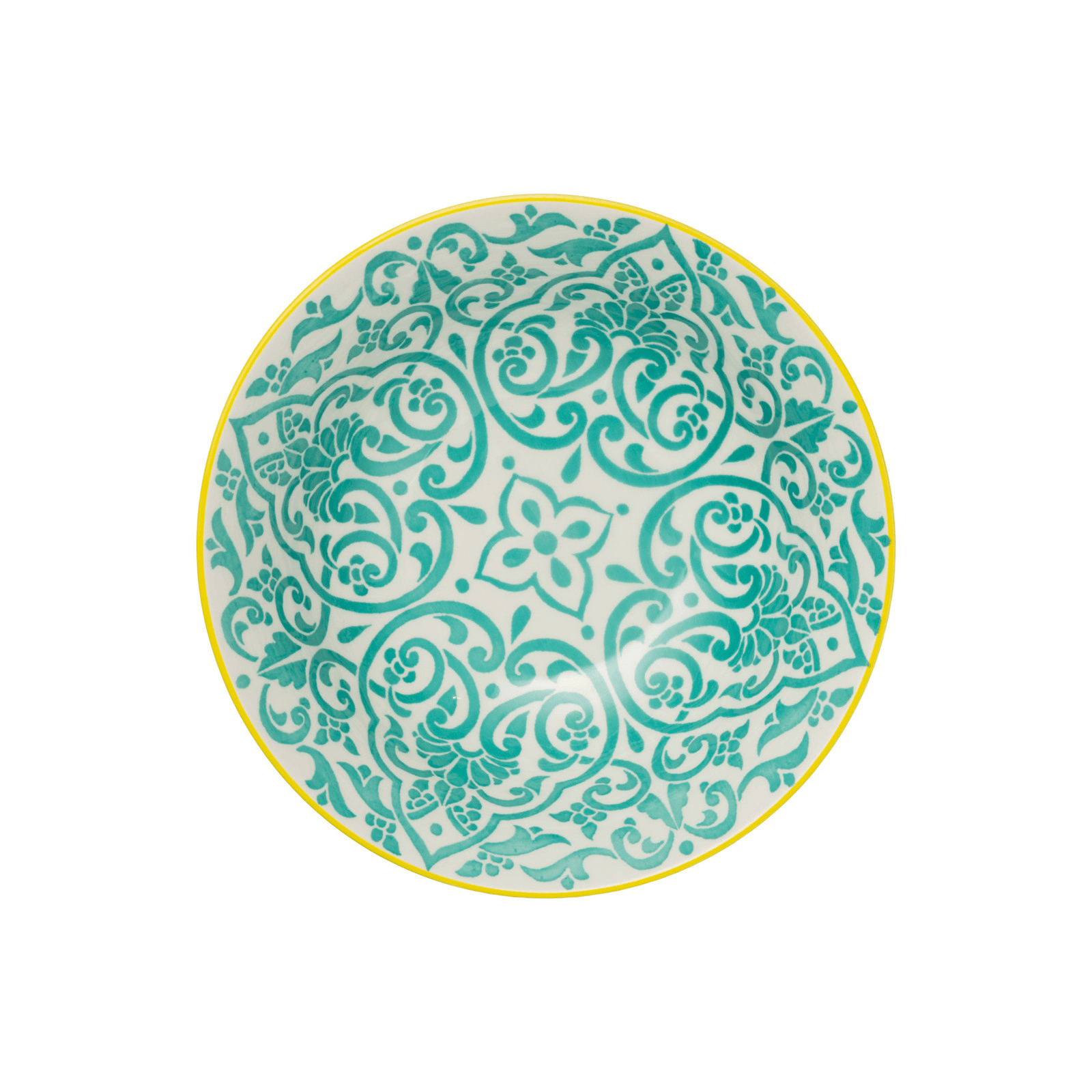 Mikasa Ramen Bowl 21cm Yellow and Blue Geometric