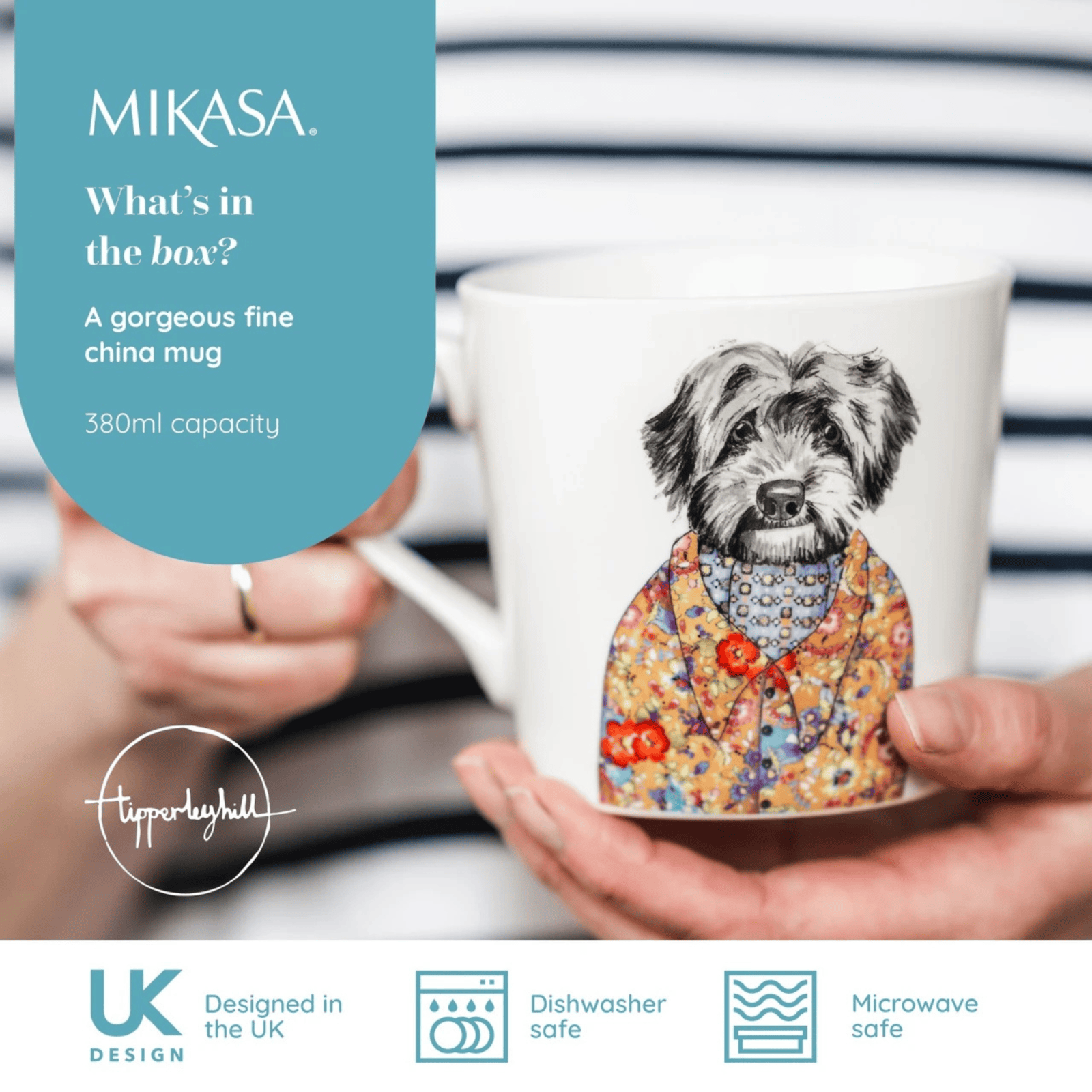 Mikasa x TipperleyHill Fine China Mug 380ml Cockapoo Dog
